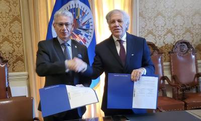 Ecuador y la OEA suscriben convenio de cooperación en desminado / Foto: cortesía Cancillería