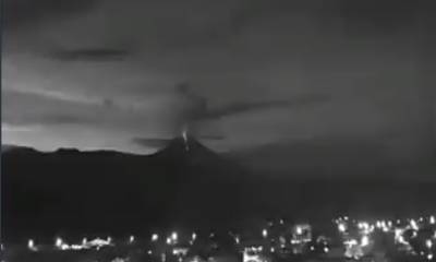 El volcán Sangay, situado en una estribación andina del centro-este de Ecuador y que está entre los más activos del país.