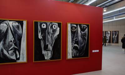 La poderosa pintura del ecuatoriano Oswaldo Guayasamín, uno de los artistas plásticos más importantes de Latinoamérica, se exhibe por primera vez en Corea del Sur en una exposición que acaba de inaugurarse en Seúl y que se prolongará hasta el 22 de enero. Foto: EFE