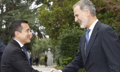 El presidente Noboa estuvo en España a inicios de año / Foto: cortesìa