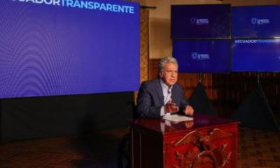 Durante una cadena nacional, el presidente Lenín Moreno habló sobre las acciones que tomará el Gobierno frente a las denuncias de corrupción. Foto: Twitter Lenín Moreno