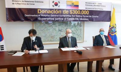 Corea del Sur dona 300.000 dólares a hospital en zona fronteriza de Ecuador / Cortesía de la Cancillería ecuatoriana