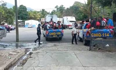 Guatemala intercepta a un grupo de migrantes irregulares de Ecuador y Cuba / Foto: Cortesía PNC Guatemala