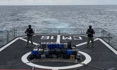 Ecuador incautó 1,5 toneladas de droga en lancha procedente de Colombia / Foto: cortesía Armada Ecuador