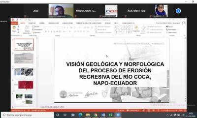 Visión geológica y morfológica del proceso de erosión regresiva del Río Coca / Cortesía del IIGE