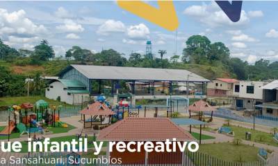Petroecuador entregó un parque infantil y áreas de recreación en parroquia Sansahuari / Foto: Petroecuador