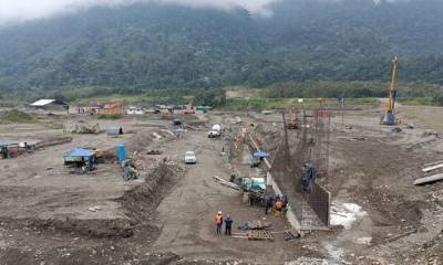 La erosión se encuentra a 7,56 kilómetros aguas abajo de la captación de la hidroeléctrica/ Foto: Cortesía CELEC