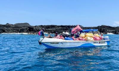 2.6 toneladas de desechos fueron retiradas de las costas de Galápagos / Foto: Cortesía ministerio de Ambiente