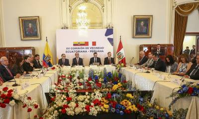 La suscripción del documento se realizó en el marco de la decimoquinta Comisión de Vecindad Ecuatoriana–Peruana / Foto: EFE