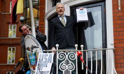 Asilo. Julian Assange residió en la Embajada de Ecuador en Londres. Foto: La Hora