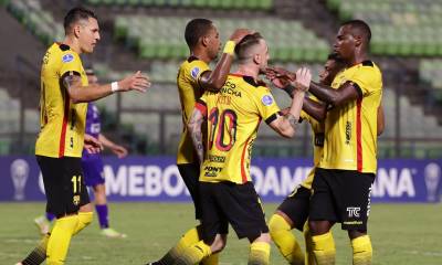 Damián Díaz iluminó este lunes con un hat-trick el triunfo 4-1 de Barcelona sobre Cumbayá, en el cierre de la quinta fecha de la primera fase de la Liga Pro de Ecuador / Foto: EFE