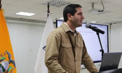 Roberto Luque, ministro encargado de Energía y Minas, presentó la nueva página / Foto: cortesía MInisterio de Energía