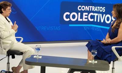 La ministra de Trabajo, Ivonne Núñez, fue entrevistada en Teleamazonas / Foto: cortesía Ministerio del Trabajo