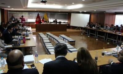 La jueza Daniella Camacho presidió la audiencia de evaluación y preparatoria de juicio del caso "Sobornos 2012 - 2016", efectuada el 17 de octubre de 2019, en la Corte Nacional de Justicia.  Foto: Primicias