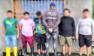 5 terroristas fueron capturados en Cascales, provincia de Sucumbíos / Foto: cortesía Policía Nacional 