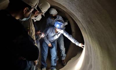 La posición de PowerChina es que las grietas en la infraestructura no representan un problema/ Foto: cortesía CELEC