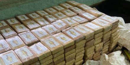 400 kilos de cocaína fueron incautados en plantación de banano en El Guabo