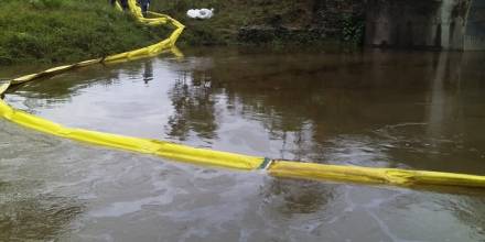 Ocurrió hoy en la parroquia Santa Cecilia, cantón Lago Agrio / Foto: cortesía Petroecuador