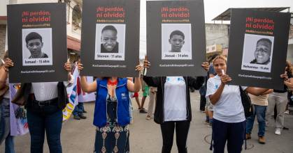  Familias de niños asesinados piden "justicia y verdad"