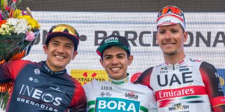 Carapaz quedó segundo en la Volta a Catalunya y ya piensa en el Giro / Foto: cortesía Volta a Catalunya
