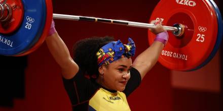 Neisi Dajomes primera ecuatoriana en obtener una medalla de oro en juegos olímpicos / Foto: EFE