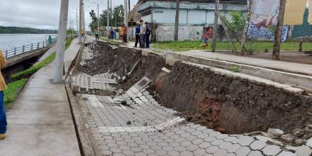 Aguarico fue declarado en emergencia por colapso de muro