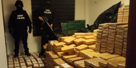 Policía incautó más de 8 toneladas de cocaína en Guayas / Foto: cortesía Policía Nacional