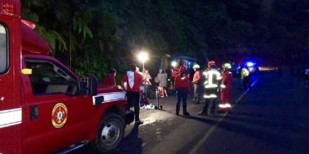 El accidente ocurrió en el sector Shangaime, zona denominada como ‘la curva de la muerte’ / Foto: cortesía ECU911