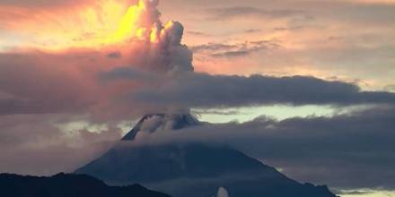 Se reportó caída de ceniza en Morona Santiago por volcán Sangay