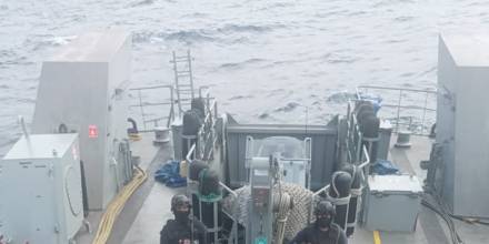 La Armada incautó 1,5 toneladas de droga cerca a Galápagos