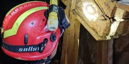 Se informó que los obreros fueron rescatados del interior de la mina conocida como Señor de Roma / Foto: cortesía 