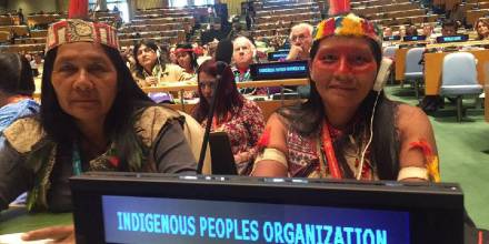 Mujeres indígenas defienden en NY sus tierras amazónicas 