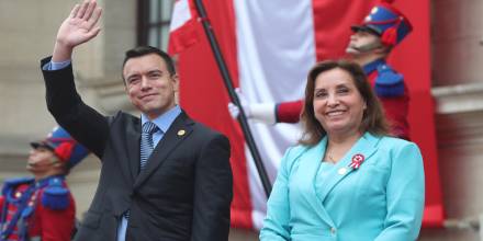 Noboa se reunió con Boluarte en Lima al inicio del gabinete bilateral