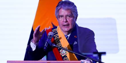 El presidente de Ecuador, Guillermo Lasso, presentó su informe a la Nación tras la muerte cruzada que cerró la Asamblea Nacional / Foto: EFE