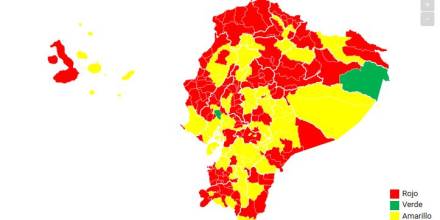 Estos son los cantones de Ecuador en semáforo amarillo por el coronavirus