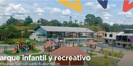 Petroecuador entregó un parque infantil y áreas de recreación en parroquia Sansahuari