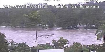 Lago Agrio fue declarado en emergencia por las lluvias y crecida de los ríos Aguarico y San Miguel