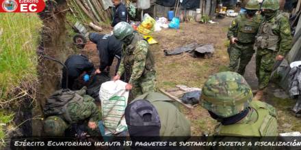 Las operaciones tuvieron lugar en la comunidad de Guananguicho, del municipio de San Pedro de Huaca / Foto: cortesía Ejercito Ecuatoriano 