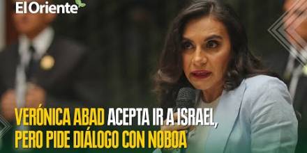 La vicepresidenta de Ecuador acepta ir a Israel pero pide dialogo con el presidente Noboa