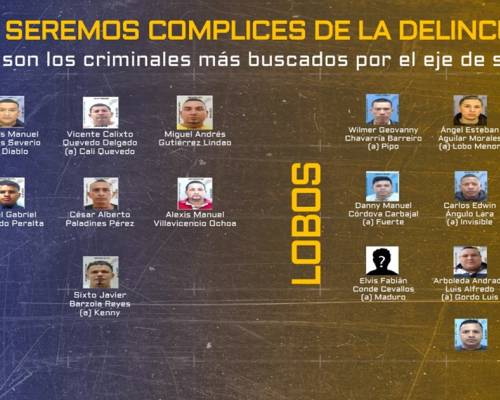La Presidencia difundió un listado con nombres y fotos de los principales líderes de grupos del crimen organizado 