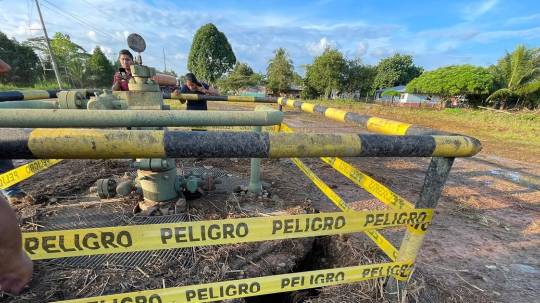 Un nuevo incidente se registró en el Bloque 57 en Shushufindi / Foto: cortesía Confeniae