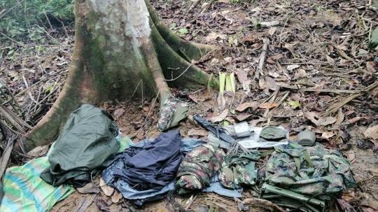 4 bases clandestinas han sido localizadas en Sucumbíos en 2 semanas / Foto: cortesía de las Fuerzas Armadas