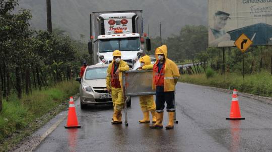 Erosión del río Coca afecta a la carretera Quito-Lago Agrio  / Foto: El Oriente