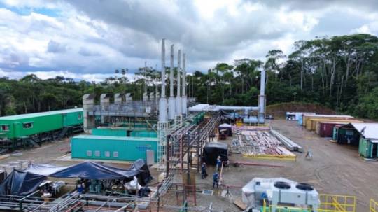 Central Cuyabeno inició la entrega de energía eléctrica al Bloque 58 / Foto: Petroecuador