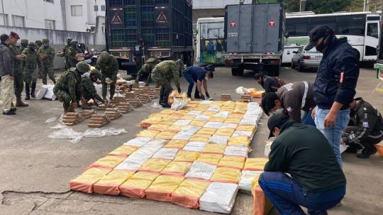 Las Fuerzas Armadas detuvieron dos camiones con 1.700 kilogramos de cocaína en Sucumbíos / Foto: cortesía Fuerzas Armadas