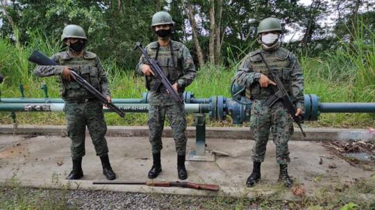 El ejército halla armamento y droga en Sucumbíos y Orellana / foto cortesía Fuerzas Armadas