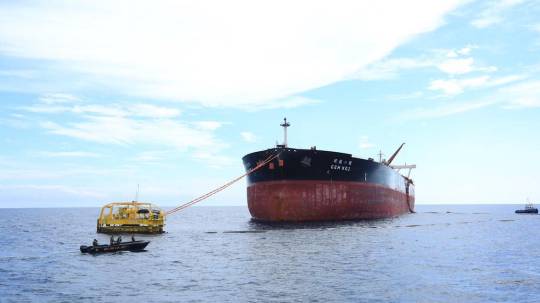 Ecuador exportó por primera vez crudo Oriente a través del Terminal Marítimo de OCP / Foto cortesía EP Petroecuador)