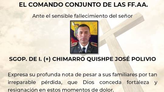 Un soldado murió en ataque terrorista en Sucumbíos / Foto: cortesía Fuerzas Armadas