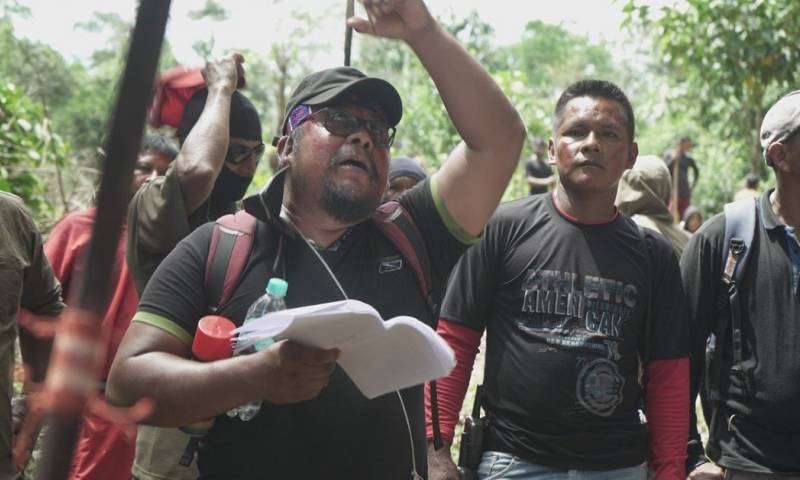 Dirigentes siekopai son denunciados por destrucción de viviendas / foto: cortesía nación Seikopai