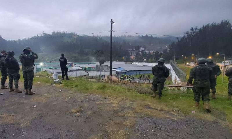 El amotinamiento ocurrido en la madrugada de este viernes no se registraron personas heridas ni decesos/ Foto: Cortesía Ejército ecuatoriano